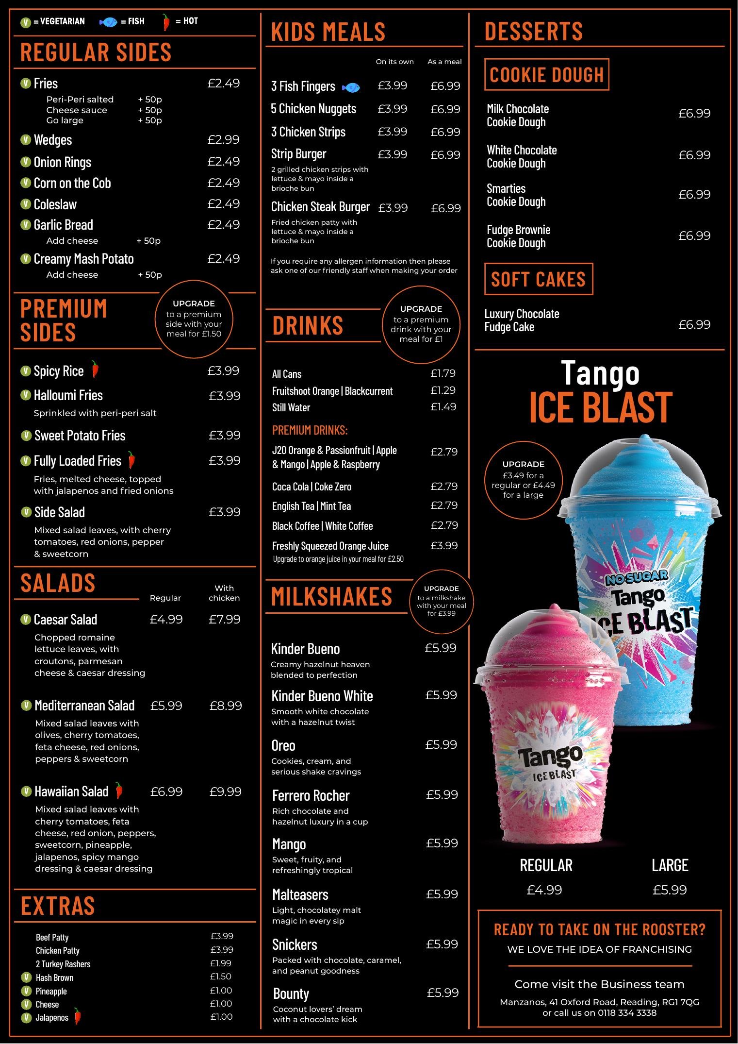 Manzanos Peri Peri menu, page 2